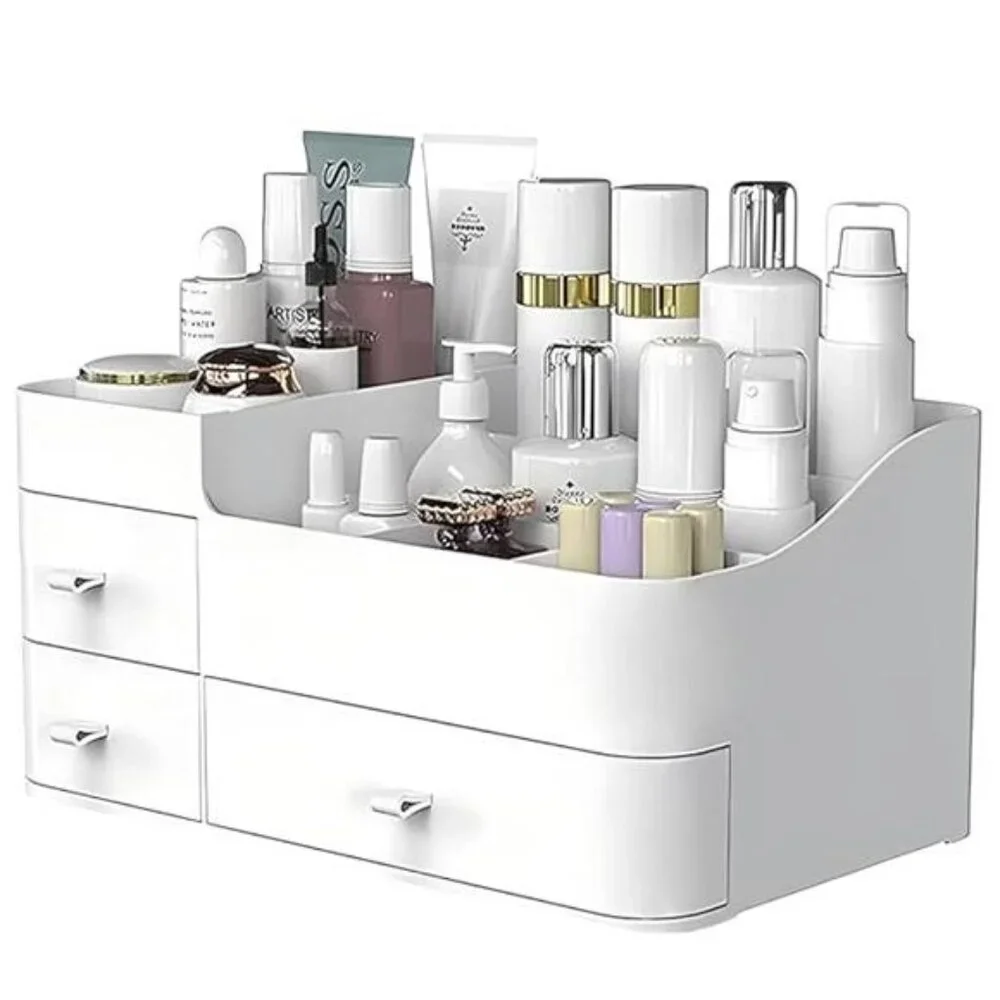 Makeup Organizer with Drawers,Large Capacity Countertop Organizer for Vanity